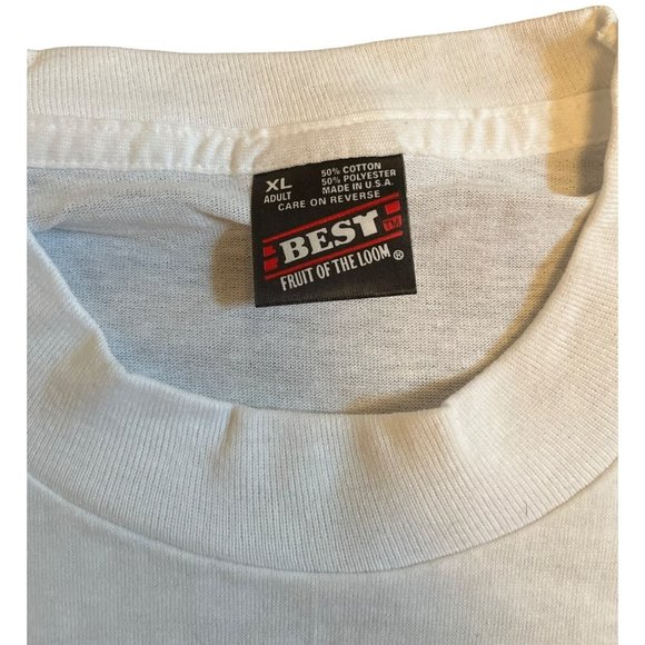 Vtg Fruit of the Loom Keith Gattis XL T-Shirt Single Stitch NWOT - Picture 3 of 9